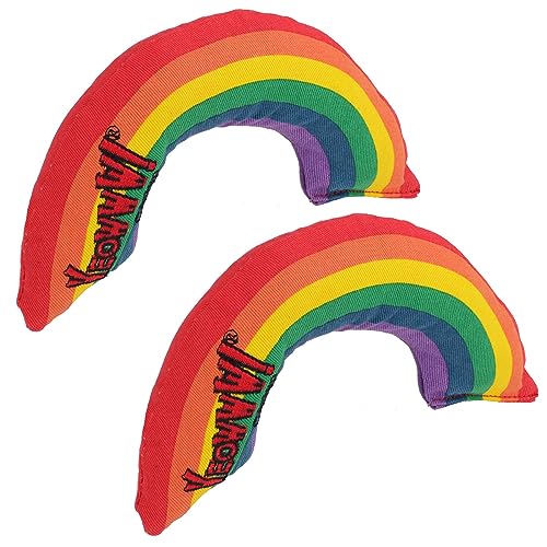 AB Tools Yeowww! Katzenminze-Spielzeug, Regenbogenfarben, 2 Stück von AB Tools