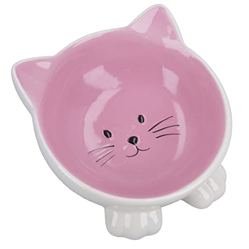 Katzengesichtsnapf, Futternapf, Wasserplatte, Kätzchen, 16,5 cm, Rosa und Weiß Katzengesichtsnapf, Futternapf, Wasserplatte, Kätzchen, 16,5 cm, Rosa und Weiß von AB TOOLS