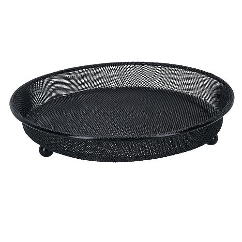 Futterschale für Wildvögel, Metall, robust, 22 cm, Schwarz von AB TOOLS