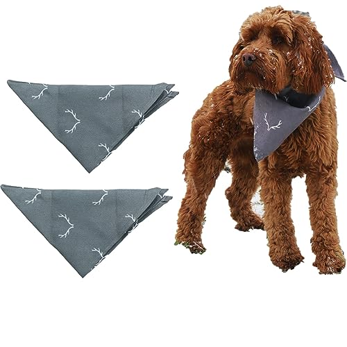 Hundehalstuch, Motiv "Smart Antler Hygge", Einheitsgröße, Grau, 2 Stück Hundehalstuch, Motiv "Smart Antler Hygge", Einheitsgröße, Grau, 2 Stück von AB Tools