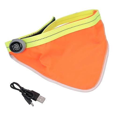 Hundehalstuch, blinkend, reflektierend, 3 Lichteinstellungen, Größe M/L von AB Tools