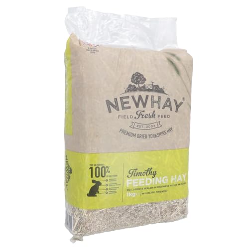 Natürliches Timothy Heu 1 kg gesunde, ballaststoffreiche Einstreu & Futter für Kleintiere von AB Tools