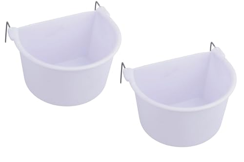 Vogelfutterstation aus Kunststoff, groß, 11,5 cm, Weiß, 2 Stück Vogelfutterstation aus Kunststoff, groß, 11,5 cm, Weiß, 2 Stück von AB Tools