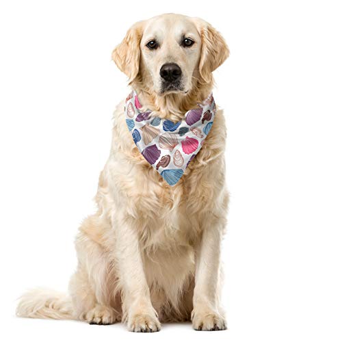 ABAKUHAUS Jakobsmuschel Haustier Bandana, Hand Drawn Bunte Muscheln, 55x55 cm, Mehrfarbig ABAKUHAUS Jakobsmuschel Haustier Bandana, Hand Drawn Bunte Muscheln, 55x55 cm, Mehrfarbig von ABAKUHAUS
