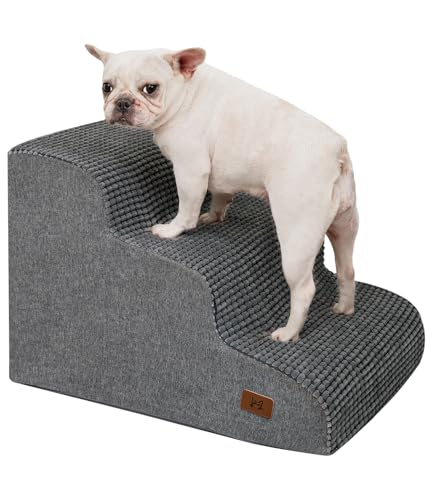 ABCPET Hundetreppe für Bett, Hundetreppe 3-stufige 35D Haustiertreppe 39,9 cm H für Hochbett oder Sofa, rutschfeste, ausgewogene Haustierstufe im Innenbereich, Grau ABCPET Hundetreppe für Bett, Hundetreppe 3-stufige 35D Haustiertreppe 39,9 cm H für Hochbett oder Sofa, rutschfeste, ausgewogene Haustierstufe im Innenbereich, Grau von ABCPET