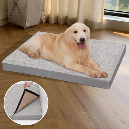 ABE Orthopädisches Hundebett, waschbar, große Hunde mit abnehmbarem Bezug, Hundebett, mittelgroße Hunde, Hundebett für Hundekäfig mit Hundebettbezügen, Ersatz, waschbar ABE Orthopädisches Hundebett, waschbar, große Hunde mit abnehmbarem Bezug, Hundebett, mittelgroße Hunde, Hundebett für Hundekäfig mit Hundebettbezügen, Ersatz, waschbar von ABE