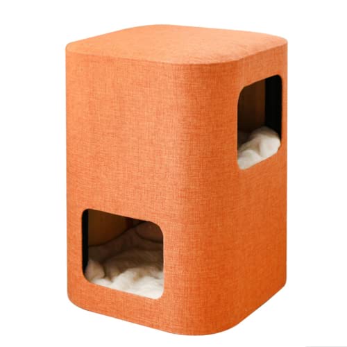 ABGRC Komfortabler Multifunktions-Kratzbaum, Stuhl und Katzennest, 2-in-1, Katzenaktivitätsturm an der Seite mit Sisal-Haltebrett und waschbaren Mattenablage ABGRC Komfortabler Multifunktions-Kratzbaum, Stuhl und Katzennest, 2-in-1, Katzenaktivitätsturm an der Seite mit Sisal-Haltebrett und waschbaren Mattenablage von ABGRC