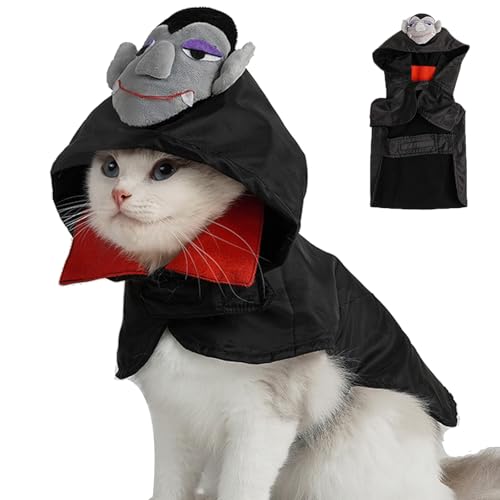 ABLAZEZAI Haustier-Halloween-Kostüm, Katzenparty, Cosplay, Kapuzenpullover, festliche Karnevalskleidung, Halloween-Kleidung für Katzen und Hunde, Größe L ABLAZEZAI Haustier-Halloween-Kostüm, Katzenparty, Cosplay, Kapuzenpullover, festliche Karnevalskleidung, Halloween-Kleidung für Katzen und Hunde, Größe L von ABLAZEZAI