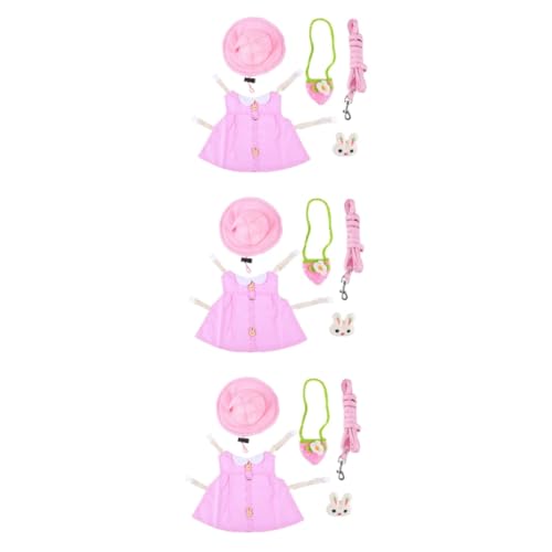 ABOOFAN 3 Stück Haustier-Kaninchen-Kleidung Kleine Hunde-Weste Kleider Trendiges Rucksack-Zubehör Haustier-Hasen-Kostü Kaninchen-Kleid Geschirr Kaninchen-Kleid Anzug von ABOOFAN