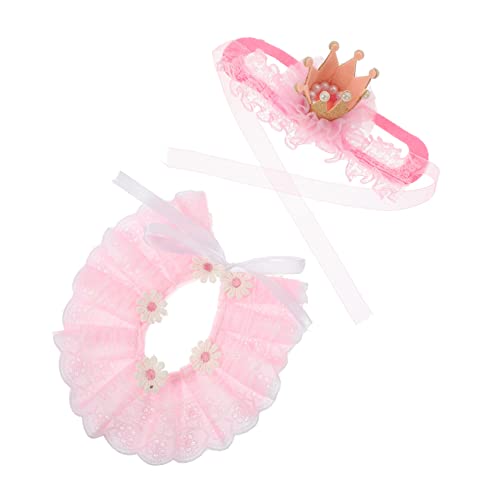 ABOOFAN Haustier-geburtstagshut-Set Kragen Im Prinzessinnen-Stil Krone Kätzchen-Halskette Hundehalsband Dekoratives Haustier-Accessoire Spitzenhalsband Für Hunde ABOOFAN Haustier-geburtstagshut-Set Kragen Im Prinzessinnen-Stil Krone Kätzchen-Halskette Hundehalsband Dekoratives Haustier-Accessoire Spitzenhalsband Für Hunde von ABOOFAN