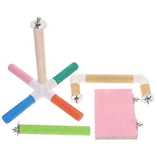 ABOOFAN Papagei Vogel Spielzeug 4pcs Set Verschleiß-beständig Für Papagei Barsch von ABOOFAN