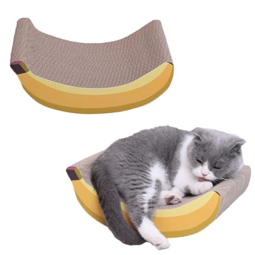 ABOOFAN Kratzbrett Für Katzen Und Kätzchen Bananenform Sicher Für Die Pfoten Stundenlanges Spielen Schont Ihre Möbel Katzenspielzeug ABOOFAN Kratzbrett Für Katzen Und Kätzchen Bananenform Sicher Für Die Pfoten Stundenlanges Spielen Schont Ihre Möbel Katzenspielzeug von ABOOFAN