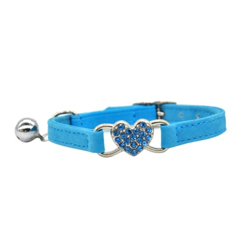 ABOOFAN 1 Stück Mädchen-Katzenhalsbänder Katzenhalsband Mit Glöckchen Goth- -Bling- Kleines Katzenhalsband Leder-Katzenhalsbänder Welpen-Breakaway- von ABOOFAN