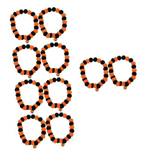 ABOOFAN 10 STK Halloween-Kragen Entzückendes Katzenhalsband Schönes Welpenhalsband Halloween-Katzen-Krawatten Dekoratives Katzenhalsband Halloween-hundehalskette Kätzchen Halskragen Nylon von ABOOFAN