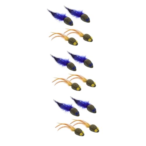 ABOOFAN 3 Sets Handgefertigte Katzenspielzeuge Aus Natürlichen Materialien Flauschige Weiche Katzen-Teaser-mäuse Für Altersgruppen 4 Stück * 3 ABOOFAN 3 Sets Handgefertigte Katzenspielzeuge Aus Natürlichen Materialien Flauschige Weiche Katzen-Teaser-mäuse Für Altersgruppen 4 Stück * 3 von ABOOFAN