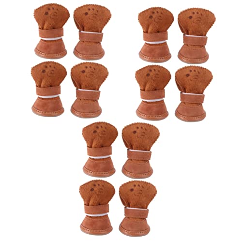 ABOOFAN 3er-Set Hundestiefel Schneestiefel Für Hunde Fleece-Schuhe Für Hunde Größe XXL 4 Stück X 3 von ABOOFAN