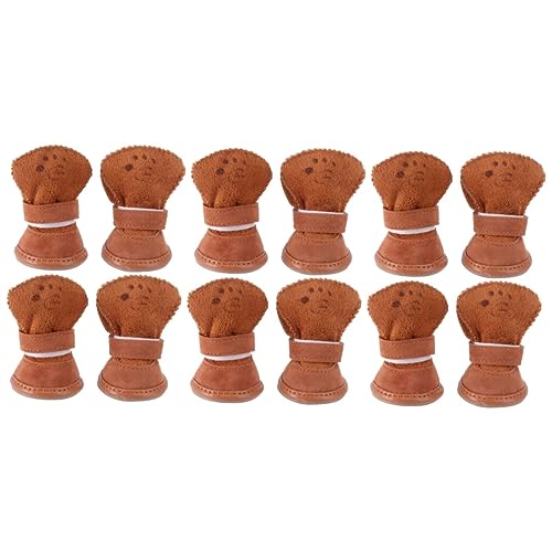 ABOOFAN 3er-Sets Haustier-Schneestiefel Für Hunde Warme Hundeschuhe Verstellbarer Verschluss Größe XL 4 Stück X 3 von ABOOFAN
