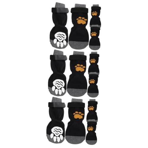 ABOOFAN 12 STK Haustier Hund Socken Hund Warme Socken Austauschbare Haustiersocken Haustierzubehör Wintersocken Für Haustiere Gestrickte Hundesocken Pfote Tragbar Kleiner Hund Baumwolle von ABOOFAN