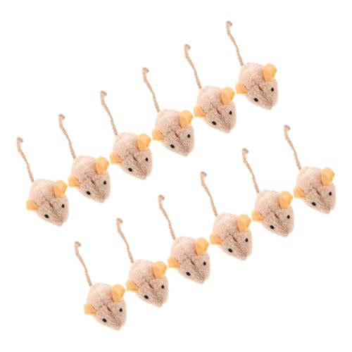 ABOOFAN Interaktives Katzenspielzeug-Set 12 Stück Mäuseform Plüsch-katzenspielzeug für Hauskatzen Kauspielzeug Kein Verblassen Sicheres Material Cat‘s Friend ABOOFAN Interaktives Katzenspielzeug-Set 12 Stück Mäuseform Plüsch-katzenspielzeug für Hauskatzen Kauspielzeug Kein Verblassen Sicheres Material Cat‘s Friend von ABOOFAN