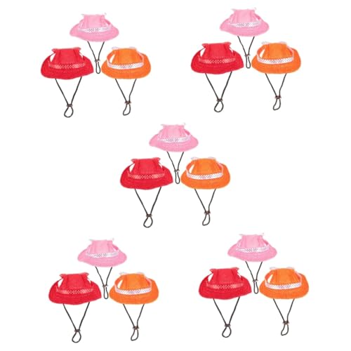 ABOOFAN 5sets Hund Sonnenhut Für Hunde Mit Ohr Haustier Baseball Kappe 3 Stücke * 5 von ABOOFAN