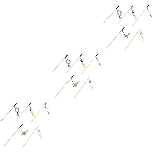 ABOOFAN Spielzeuge 15 STK Katzen-Teaser Spielzeug Leinen Necken Stock Hündchen Katzenspielzeug ABOOFAN Spielzeuge 15 STK Katzen-Teaser Spielzeug Leinen Necken Stock Hündchen Katzenspielzeug von ABOOFAN
