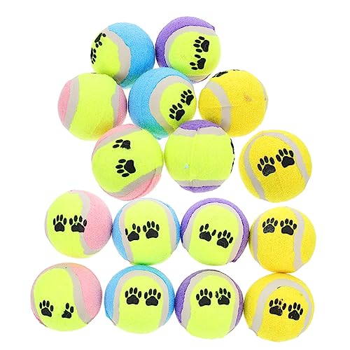 ABOOFAN 16St Spielzeug für Welpen interaktives, Bälle spielt tennisbälle ausgestopftes -Plüschtier Kauspielzeug Hundebälle für mittelgroße Hunde Hundeball von ABOOFAN