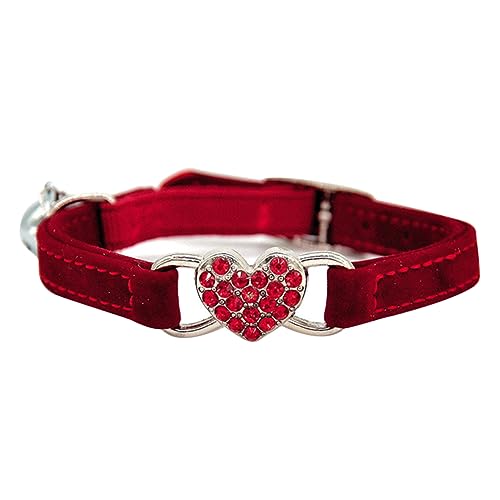 ABOOFAN 1Stk Gothic-Halskette Herz-Halsketten Katzenhalsbandseil Halsband für Welpen Halskette mit Herzbild verstellbares Katzenhalsband Katzenkette aus Strass Haustier Strasssteine ABOOFAN 1Stk Gothic-Halskette Herz-Halsketten Katzenhalsbandseil Halsband für Welpen Halskette mit Herzbild verstellbares Katzenhalsband Katzenkette aus Strass Haustier Strasssteine von ABOOFAN