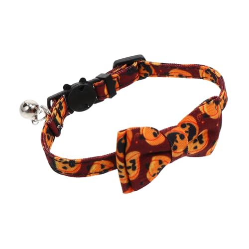 ABOOFAN 1stk Halloween-Kragen Welpenhalsbänder Hundehalsband Für Welpen Hundehalsbänder Für Welpen Halsband Für Hunde Halloween-haustierbedarf Gruseliges Hundehalsband Hund Fliege Zubehör von ABOOFAN