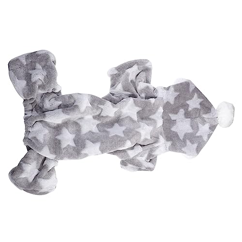 ABOOFAN 2 STK Haustier-Pyjama Weihnachtskätzchen-Kleidung Haustier Dekorative Kleidung Nachtkleidung Für Haustiere Dekoratives Haustierkostüm Thermische Kleidung Der Hund Korallenvlies von ABOOFAN