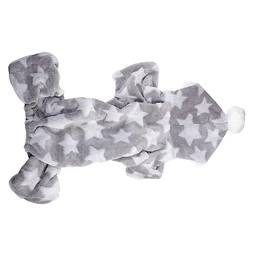 ABOOFAN 2 Stück Hundepyjamas Korallenfleece-Overall Mit 4 Beinen Atmungsaktiv Stilvolle Haustierkleidung Für Hunde von ABOOFAN