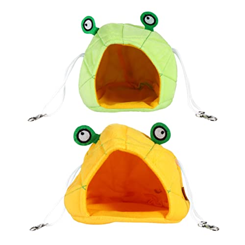 ABOOFAN Cartoon Haustier für Chinchillas 2 Pack Warme Käfige Gelb Grün für von ABOOFAN