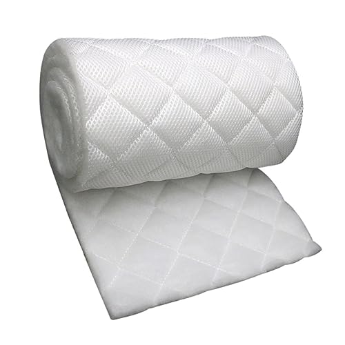 ABOOFAN 2st Polyfiltermatte Fisch-filterpads Aquarienschwamm Pad Schwammfilter Für Aquarien Filtermedien-Pads Polierfilter Für Aquarien Aquarium Polierpad Hohe Dichte Wabenbaumwolle Weiß von ABOOFAN