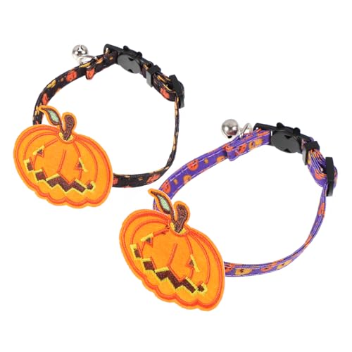 ABOOFAN Halloween-katzenhalsband Kürbis-Halskette Verstellbares Hundehalsband Weiches Polyester-glockenhalsband Zum Verkleiden Von Haustieren für Partys ABOOFAN Halloween-katzenhalsband Kürbis-Halskette Verstellbares Hundehalsband Weiches Polyester-glockenhalsband Zum Verkleiden Von Haustieren für Partys von ABOOFAN