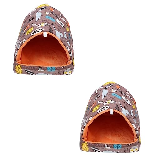 ABOOFAN 2 Stücke Leichte Tragbare Hamster Bett Schlafen Für Hamster Guinea Pig Bunny Hideout ABOOFAN 2 Stücke Leichte Tragbare Hamster Bett Schlafen Für Hamster Guinea Pig Bunny Hideout von ABOOFAN