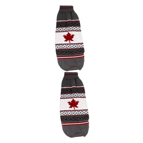 ABOOFAN 2St Haustier-Weihnachtspullover kleine Hunde-Outfits Weihnachtswelpenkleidung Kleider Kleiner Hundepullover Welpen-Urlaubspullover Hundeweihnachtspullover Weihnachten Hundekleidung von ABOOFAN