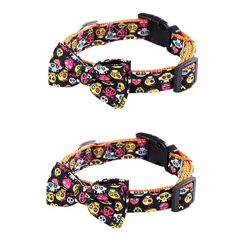 ABOOFAN 2 Stück Halloween Hunde- Und Katzenhalsband Haustierbedarf Handgefertigt Modisch Bezaubernd Haustierkostüme Größe Verstellbar ABOOFAN 2 Stück Halloween Hunde- Und Katzenhalsband Haustierbedarf Handgefertigt Modisch Bezaubernd Haustierkostüme Größe Verstellbar von ABOOFAN