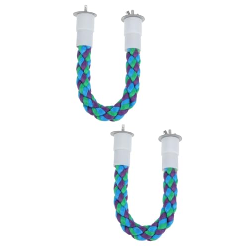 ABOOFAN 2st Papagei Kletterseil Aus Baumwolle Vogelzubehör Für Käfige Spielzeug Für Sittiche Interessantes Papageienspielzeug Vogel Strickleiter Spielzeuge Xuanfeng Klettern Baumwollseil von ABOOFAN