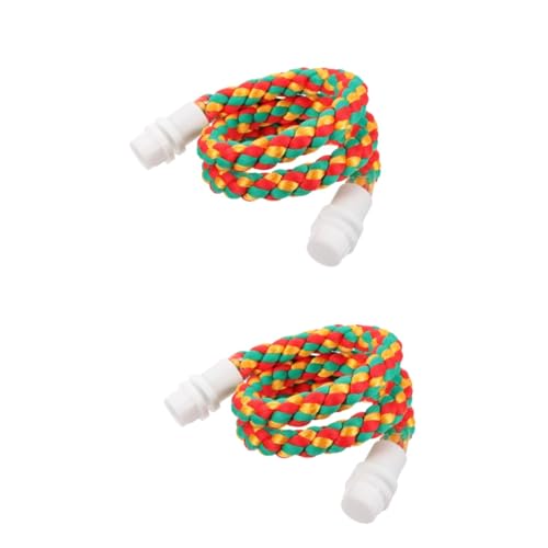 ABOOFAN 2St Papagei Kletterseil aus Baumwolle lustiges Sittichspielzeug Vogelspielzeug für den Käfig Spielzeuge Bissfestes Nymphensittich-Spielzeug interessantes Vogelspielzeug Biegbar ABOOFAN 2St Papagei Kletterseil aus Baumwolle lustiges Sittichspielzeug Vogelspielzeug für den Käfig Spielzeuge Bissfestes Nymphensittich-Spielzeug interessantes Vogelspielzeug Biegbar von ABOOFAN