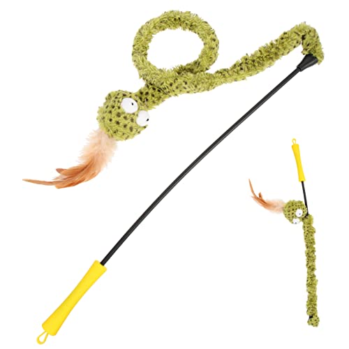 ABOOFAN 2St Snake-Teaser-Stick Kätzchen Spielen Spielzeug Plüschtiere Spielzeuge Indoor-Katze necken Zauberstab Katze necken Stock Feder Katzen-Teaser Katzenbedarf Katzenspielzeug Gummi ABOOFAN 2St Snake-Teaser-Stick Kätzchen Spielen Spielzeug Plüschtiere Spielzeuge Indoor-Katze necken Zauberstab Katze necken Stock Feder Katzen-Teaser Katzenbedarf Katzenspielzeug Gummi von ABOOFAN