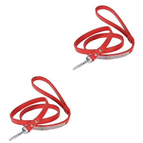 ABOOFAN 2 Stücke Pet Walking Leine Hund Leine Für Puies Vielseitige Ausbildung Mit Sparkly Strass Für Hunde ABOOFAN 2 Stücke Pet Walking Leine Hund Leine Für Puies Vielseitige Ausbildung Mit Sparkly Strass Für Hunde von ABOOFAN