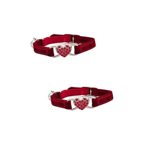 ABOOFAN 2 Stück Verstellbare Welpenhalsbänder Für Streu Welpenhalsbänder Für Kleine Welpen Halsband Für Welpen Haustierhalsband Kätzchenhalsband Katzen-Bling-Halsband von ABOOFAN