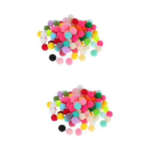 ABOOFAN 200 STK Katzenspielzeugball kleines hundespielzeug Kätzchen Pompons Spielzeuge neckende Bälle für Haustiere Pomponbällchen für Haustiere kauen Haustierzubehör Flummi Plüschkugel von ABOOFAN