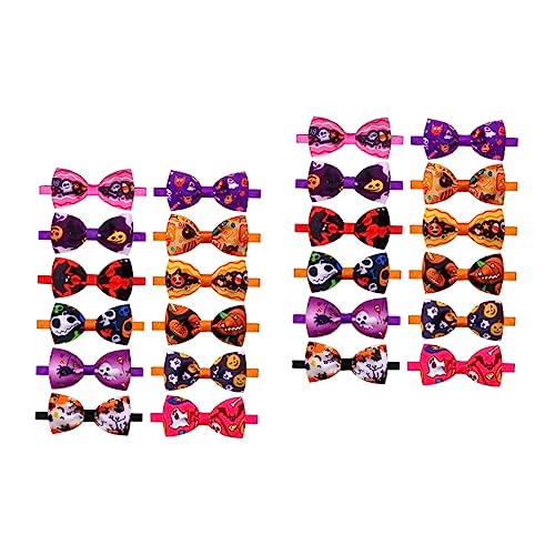 ABOOFAN 2 Sets Verkleiden Sie Ihr Haustier Halloween-fliegen Haustierhalsband Krawatte Verstellbares Für Hunde Und Sanft Und Formell 12 Stück X 2 von ABOOFAN