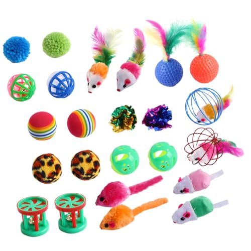 ABOOFAN 24St Glocke Katzenspielzeug Käfigversorgung Spielzeugbälle Rollkugel mit Ring Spielzeuge Kätzchen Spielzeug Katzenspielzeug Masse die Katze Spielzeugball den Ball Rollen Plastik ABOOFAN 24St Glocke Katzenspielzeug Käfigversorgung Spielzeugbälle Rollkugel mit Ring Spielzeuge Kätzchen Spielzeug Katzenspielzeug Masse die Katze Spielzeugball den Ball Rollen Plastik von ABOOFAN