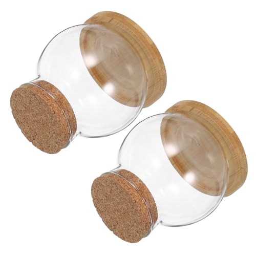 ABOOFAN 2Satz Hydroponische Aquarien mit Korkdeckel und Bambusunterlage Klarglas für Betta Pflanzen Terrarien Halter und Tischdekoration ABOOFAN 2Satz Hydroponische Aquarien mit Korkdeckel und Bambusunterlage Klarglas für Betta Pflanzen Terrarien Halter und Tischdekoration von ABOOFAN