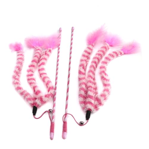 ABOOFAN Interaktives Katzenspielzeug 2 Stück Kreativer Stick Teaser Katzen-Teaser Katzen-plüschspielzeug Bindung Ihres Haustiers ABOOFAN Interaktives Katzenspielzeug 2 Stück Kreativer Stick Teaser Katzen-Teaser Katzen-plüschspielzeug Bindung Ihres Haustiers von ABOOFAN