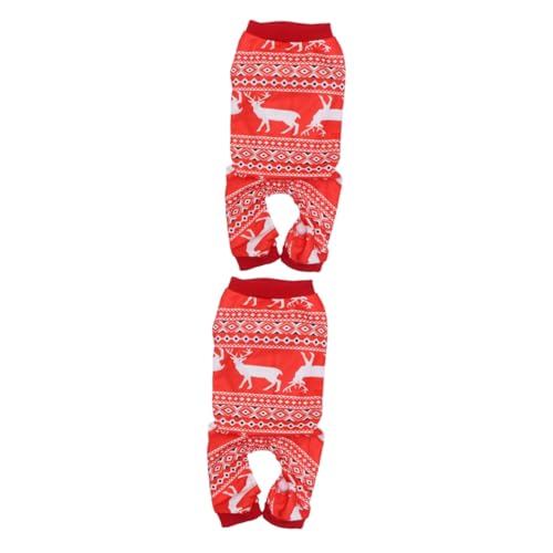 ABOOFAN 2 Stücke Hund Weihnachten Tuch Modische Elch Design Hund Mantel Hunde Mantel Haustier Party Kleidung ABOOFAN 2 Stücke Hund Weihnachten Tuch Modische Elch Design Hund Mantel Hunde Mantel Haustier Party Kleidung von ABOOFAN