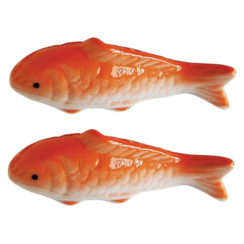 ABOOFAN 2stücke Keramik Fisch Skulptur Schwimmendes Aquarium Dekor Ornament Fisch Figurine Für Innen Aquarium Zubehör von ABOOFAN