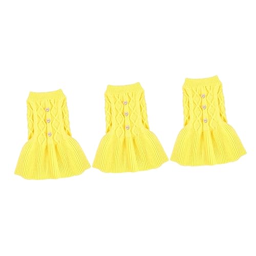 ABOOFAN Welpenpullover 3 STK Kleidung Der Hund Haustierzubehör Frühlingskleidung ABOOFAN Welpenpullover 3 STK Kleidung Der Hund Haustierzubehör Frühlingskleidung von ABOOFAN