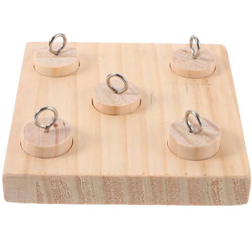 ABOOFAN 3 Sätze Trainingsspielzeug für Papageien hölzernes Vogelblockpuzzle Trainingszubehör Spielset aus Holz Spielzeuge Papageienspielzeug aus Holz Vogel Spielzeug beissen Requisiten von ABOOFAN